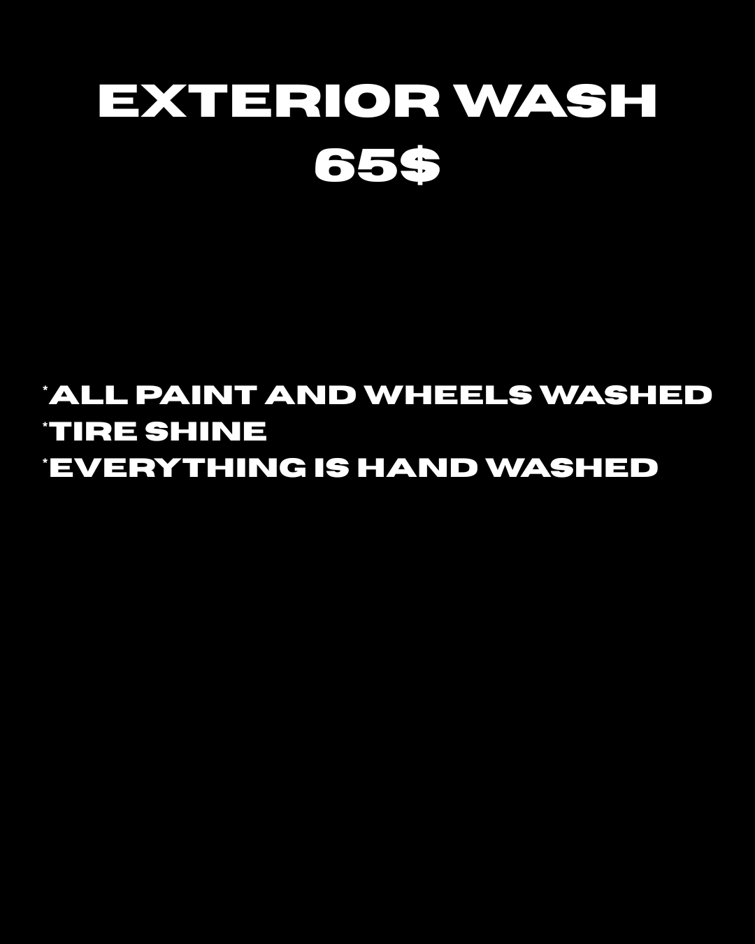 EXTERIOR WASH